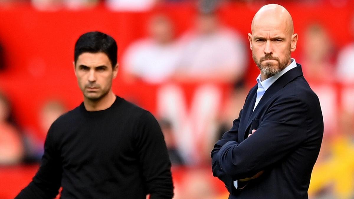 Mikel Arteta faces Erik ten Hag